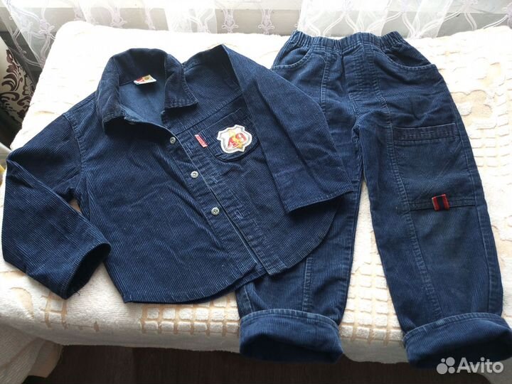 Костюм для мальчика 98 вельветовый