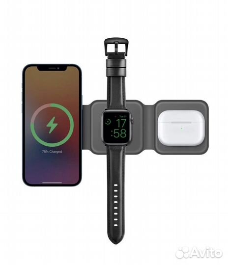 Беспроводная зарядка 3в1 Energea GoMag Trio