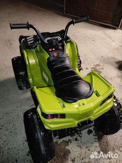 Детский квадроцикл Grizzly ATV 4WD black/green