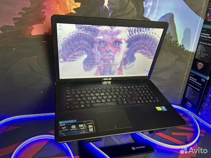 Игровой ноутбук Asus 17'3 i5 12озу 3gb видео SSD