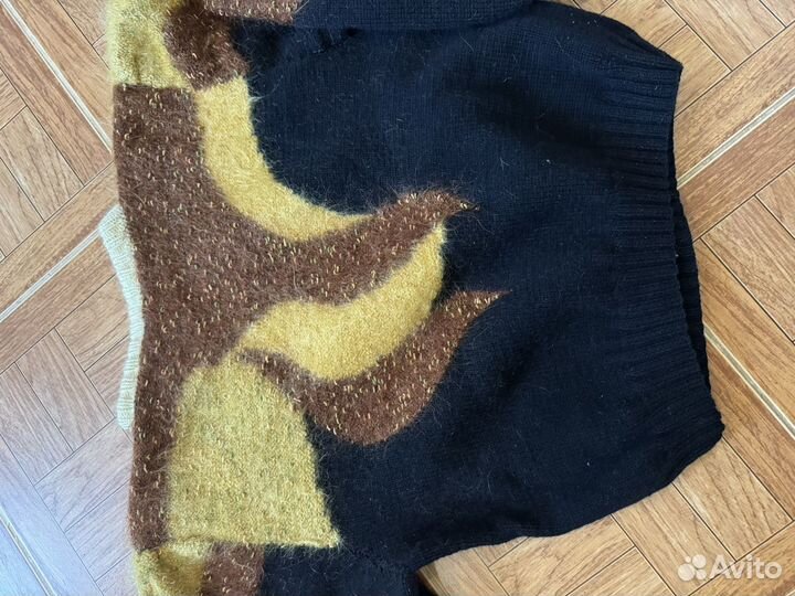 Кофта ручная работа хлопок шерсть (мохер)