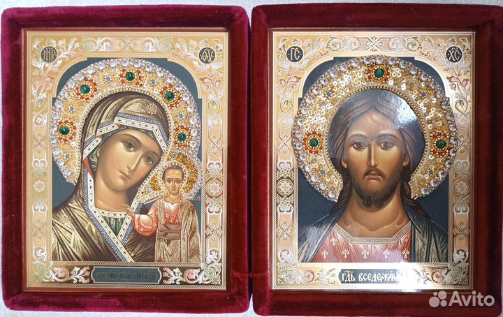 Свадебный складень, иконы в дорогу