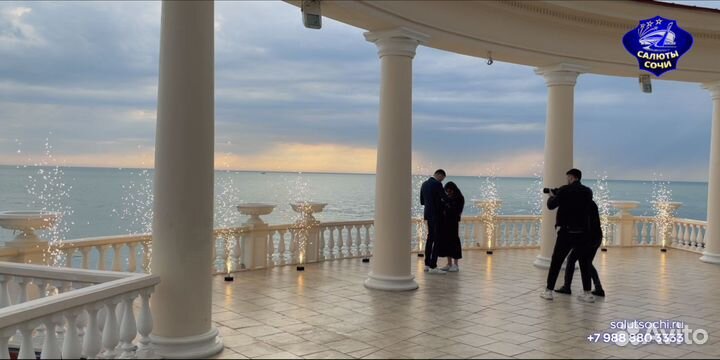 Фонтан холодного огня серебро (3 метра 30 секунд)