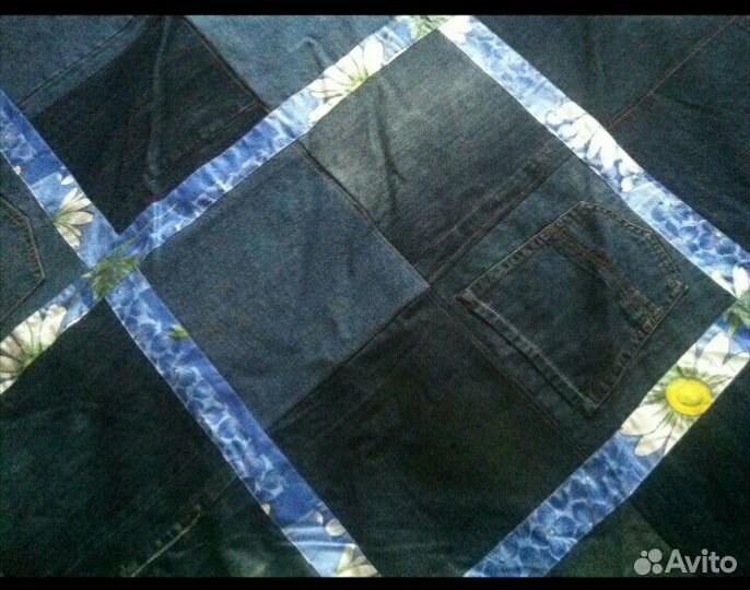 Покрывало джинсовое