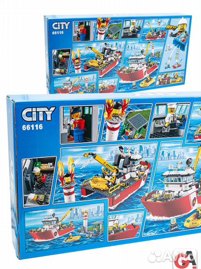 Конструктор Сити Пожарный катер