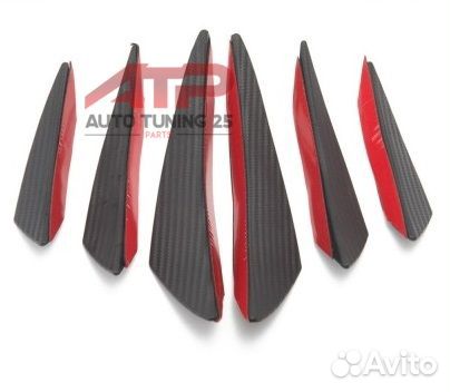 Канарды для бампера 6шт (универсальные)