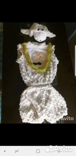 Новогодний костюм барашек