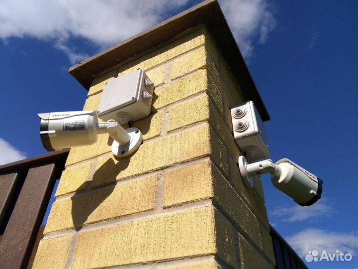 Камера видеонаблюдения уличная комплект