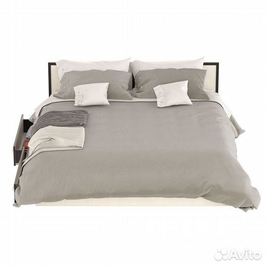 Кровать с ящиками Сакура 1800 цвет венге/дуб лоредо