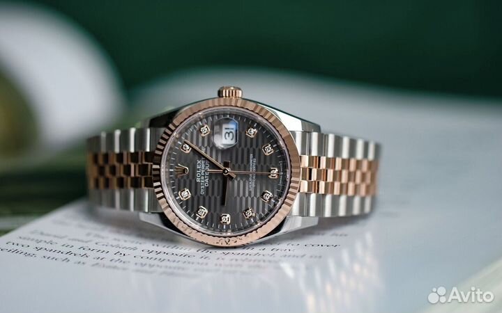 Rolex Datejust 36mm Grey Motif Diamond
