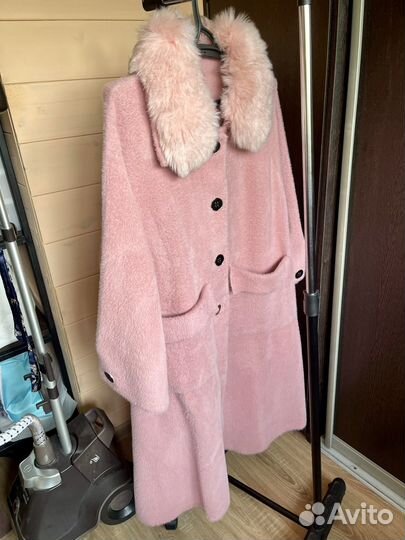 Пальто женское альпака большой размер