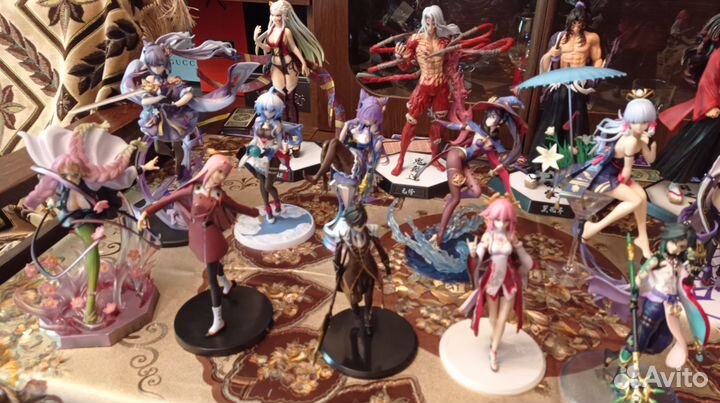 Аниме фигурки Геншин и Клинок рассекающий демонов