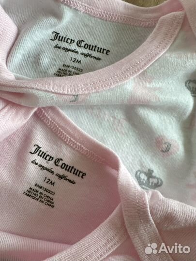 Боди для девочки juicy couture 12m