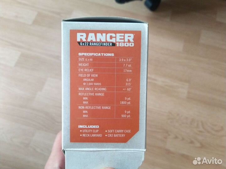 Vortex ranger 1800 дальномер