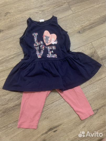 Детские вещи на девочку пакетом 80-86