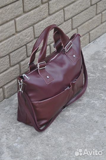 Дорожные/спортивные сумки натуральная кожа