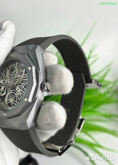 Часы наручные Hublot WHB3 серебро (Арт.88635)