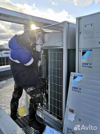 Установка систем кондиционирования VRV / врв
