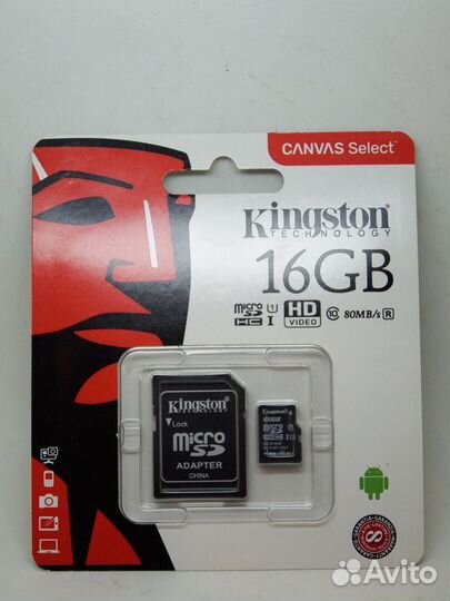 Kingston canvas select microsdhc