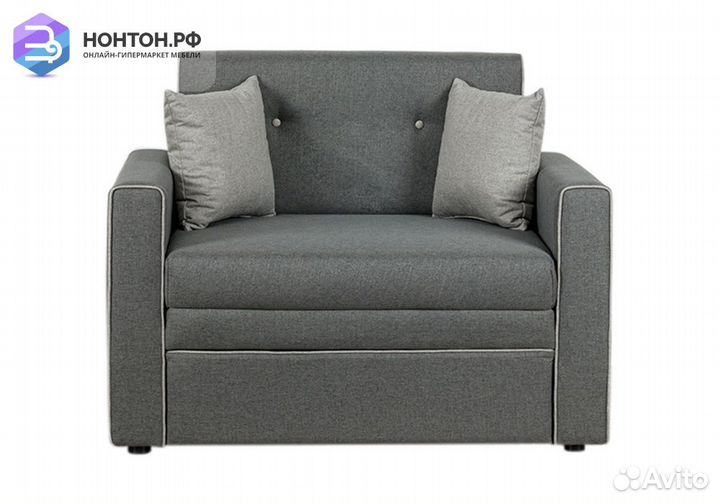 Кресло выкатное Найс серое / светло-серое