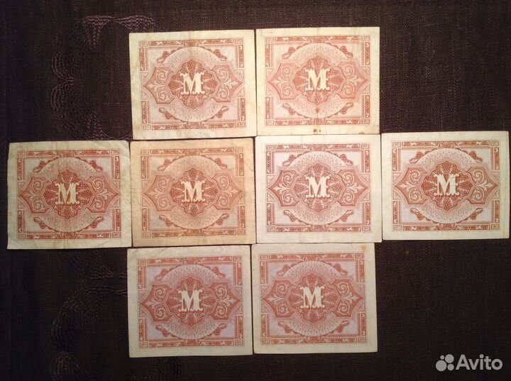 Банкноты оккупированной Союзниками Германии 1944 г