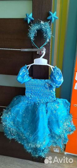 Новогодний костюм снежинки 2-4 года