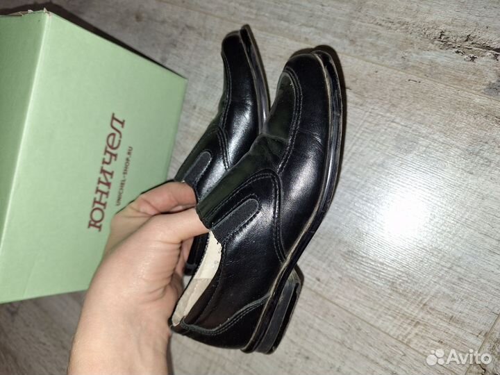 Туфли кожаные детские для мальчика