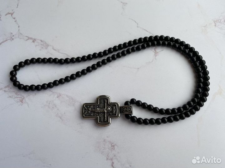 Чётки на шею Православный крестик