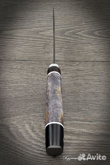 Нож охотничий Варан х12мф черный граб стабилизиров