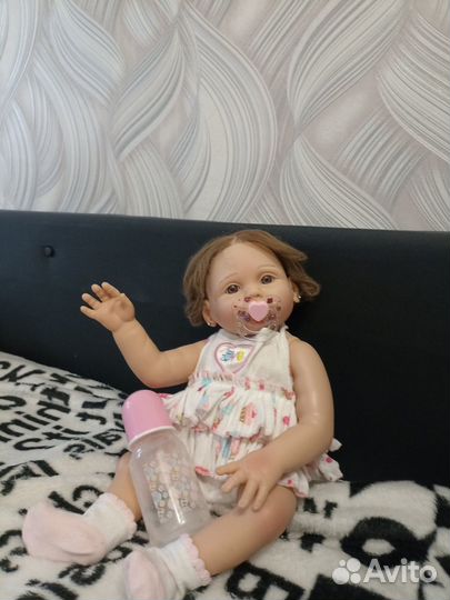 Кукла реборн силиконовая девочка 50 см