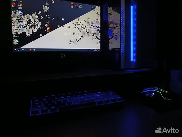 Игровой компьютер с полным комплектом