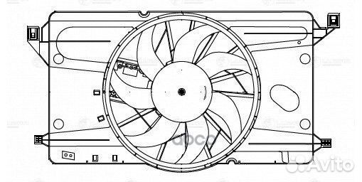 Электровентилятор охлаждения LFK2540 luzar