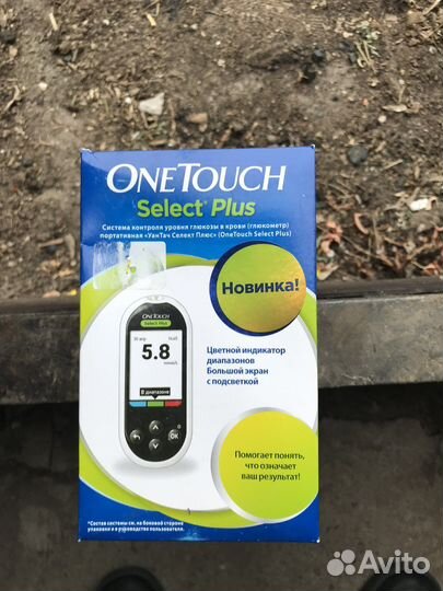 Глюкометр one touch select plus/flex/ verio