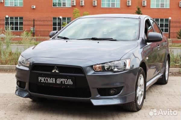 Накладки на передний бампер Mitsubishi Lancer 2