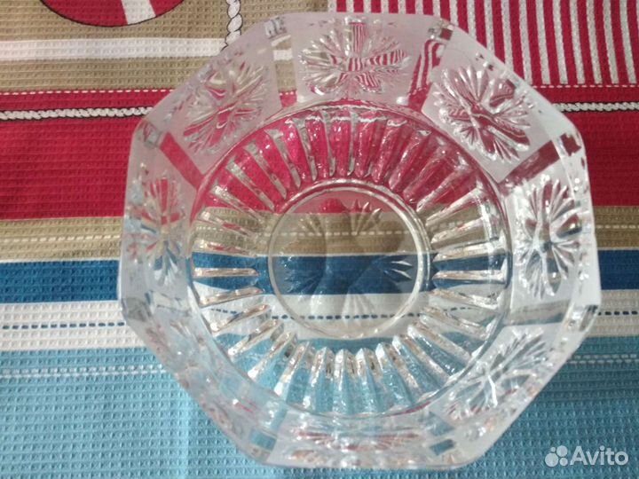 Конфетница советский хрустальный салатник