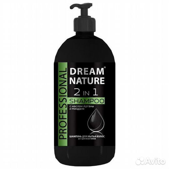 Шампунь dream nature Professional 2в1 c маслом арг