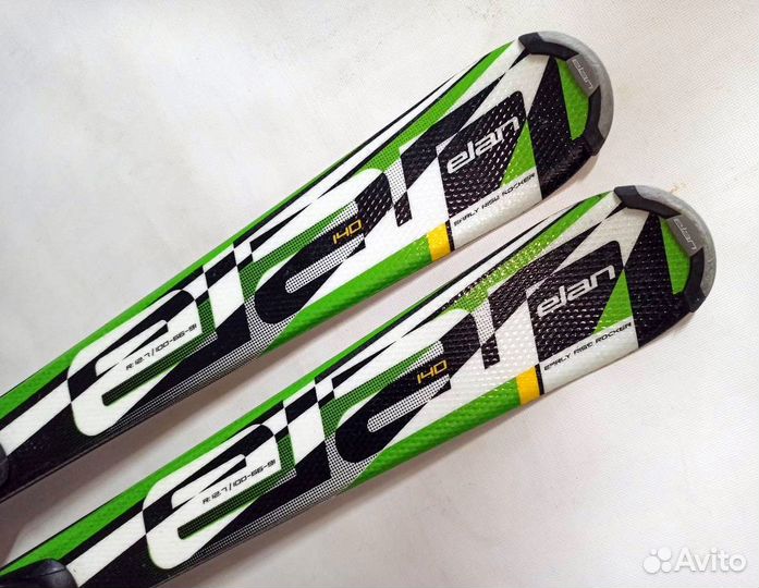 Горные лыжи 140 с ботинками 36 отличное состояние