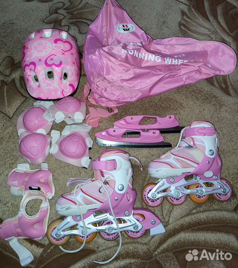 Коньки, ролики 3 в 1