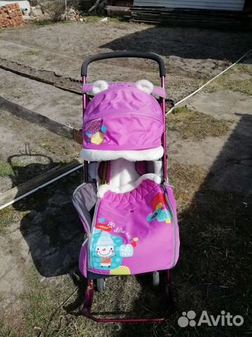 Детские санки коляска ника