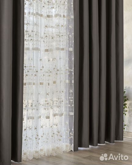 Шторы Адора мускат новые на окна пошив