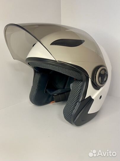 Шлем для скутера, электросамоката белый размер