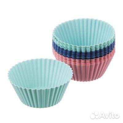 Форма для выпечки кексов набор 16 штук, силикон