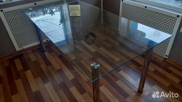 Стол стеклянный обеденный (торг)