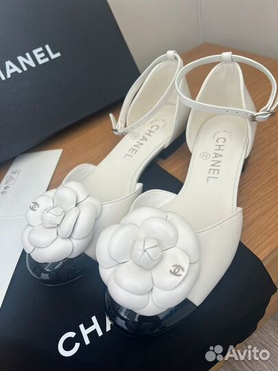 Босоножки балетки Chanel