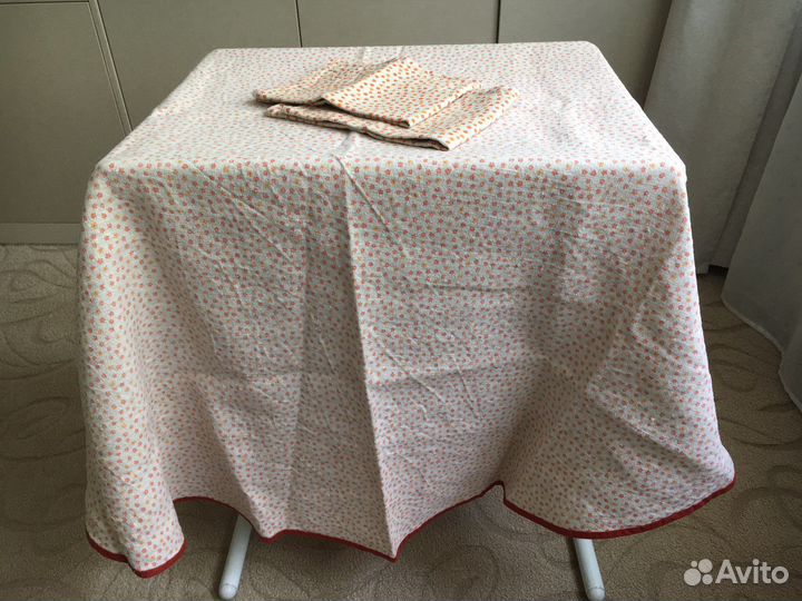 Скатерть полотенце салфетки льняные разные