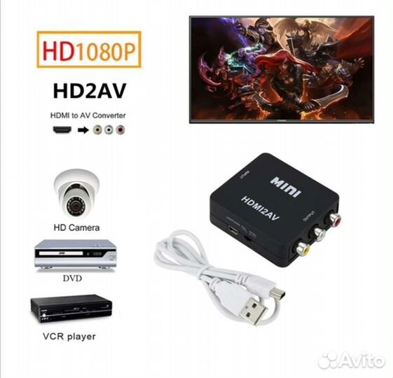 Конвертор Hdmi to RCA