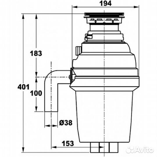 Измельчитель пищевых отходов ZorG ZR-75 D bronze