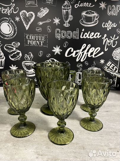 Набор кувшин и фужеры