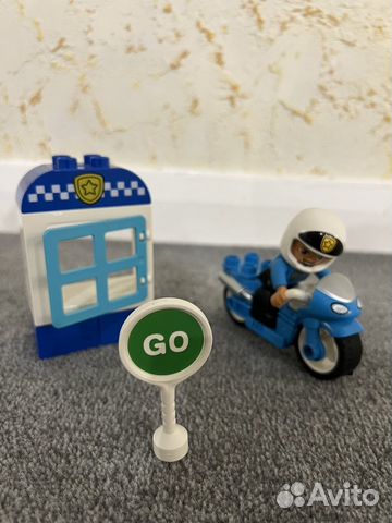 Lego duplo town полицейский мотоцикл 10900 (дупло)