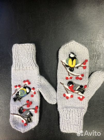 Варежки женские ручная работа